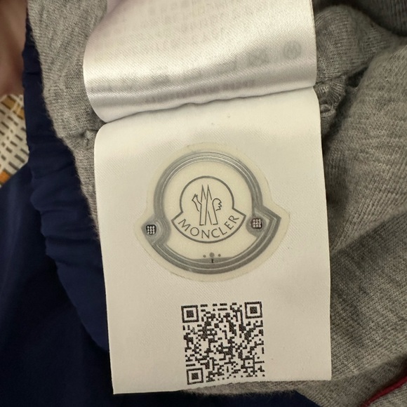 Moncler Enfant logo print color block jacket - Picture 4 of 5